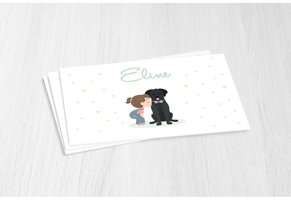 Meisje met labrador
